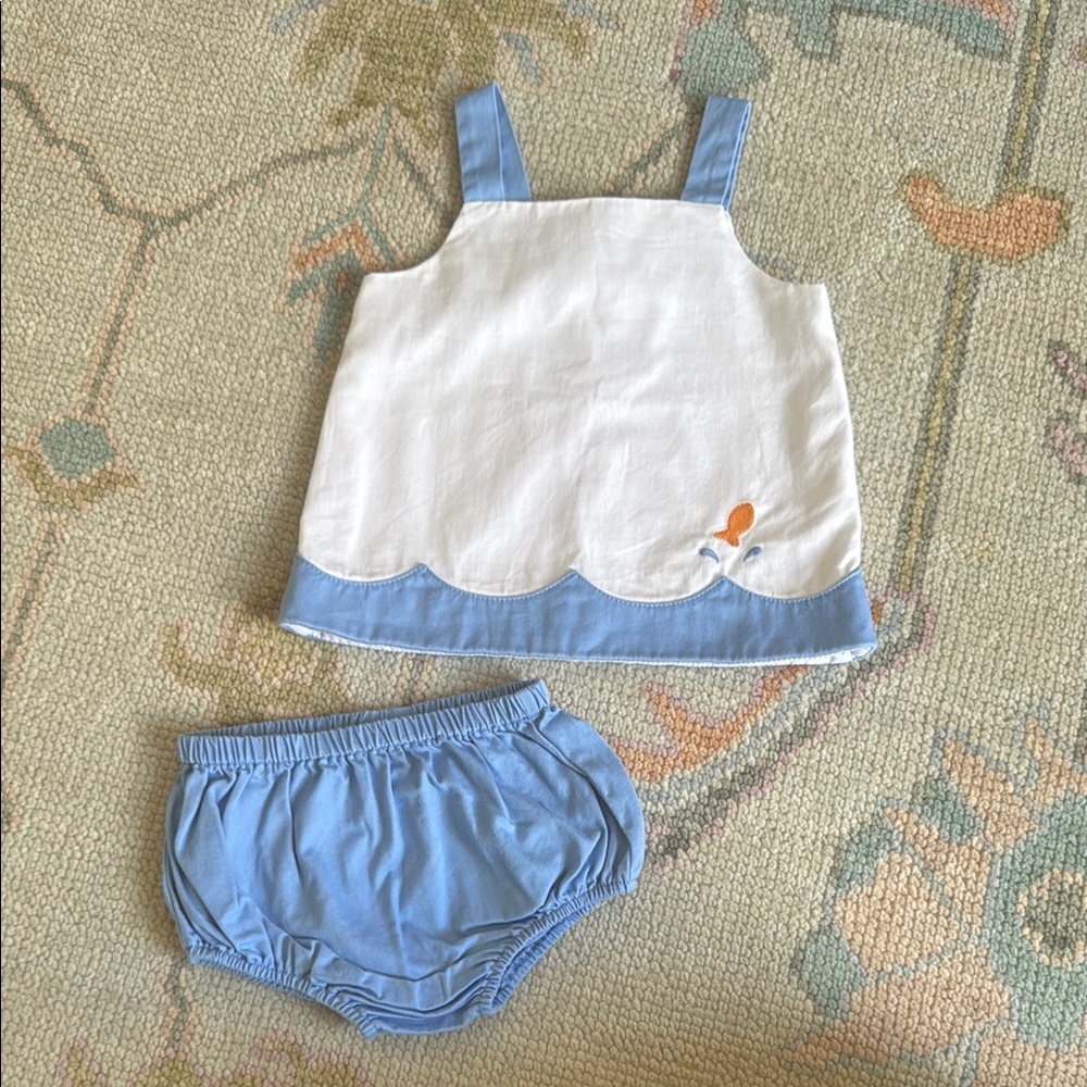 Little English 18m Goldfish Bloomer Set EUC
